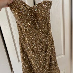 Gold Beaded Dress